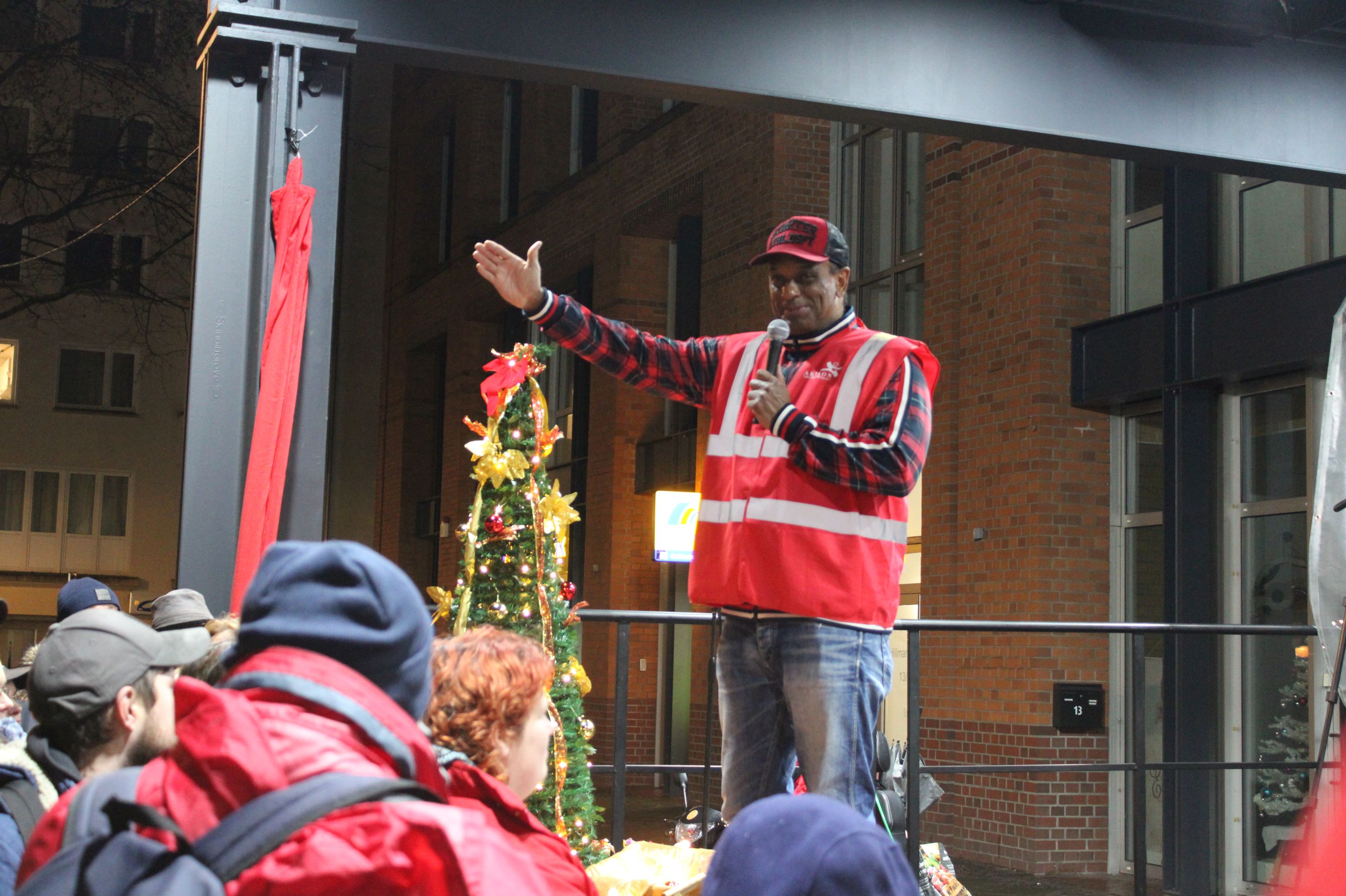 Initiator Martin Rietsch beim Marathon der Nächstenliebe in Bremen