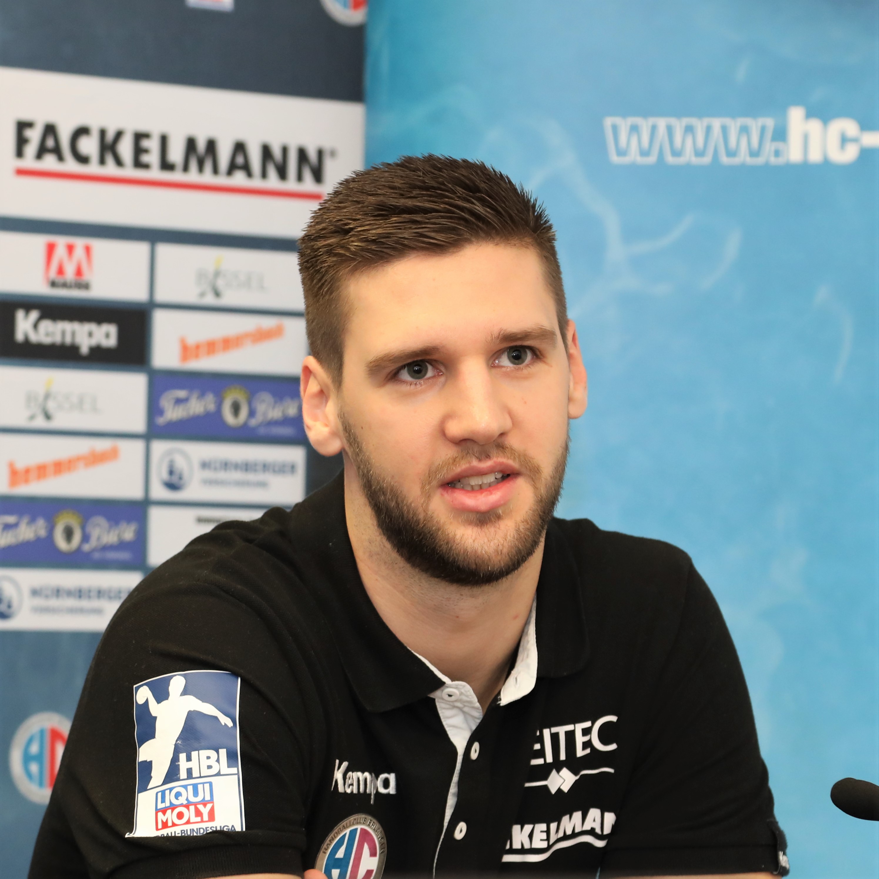 (Jocki_Foto, Erlangen): „Wir sind in guter Form“, so Sime Ivic, der beste Werfer des HC Erlangen