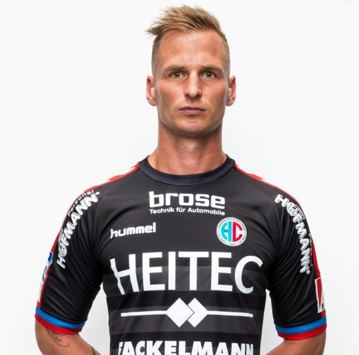 (Foto: hl-studios, Erlangen): Linksaußen Martin Stranovsky bleibt bis 2018 beim HC Erlangen