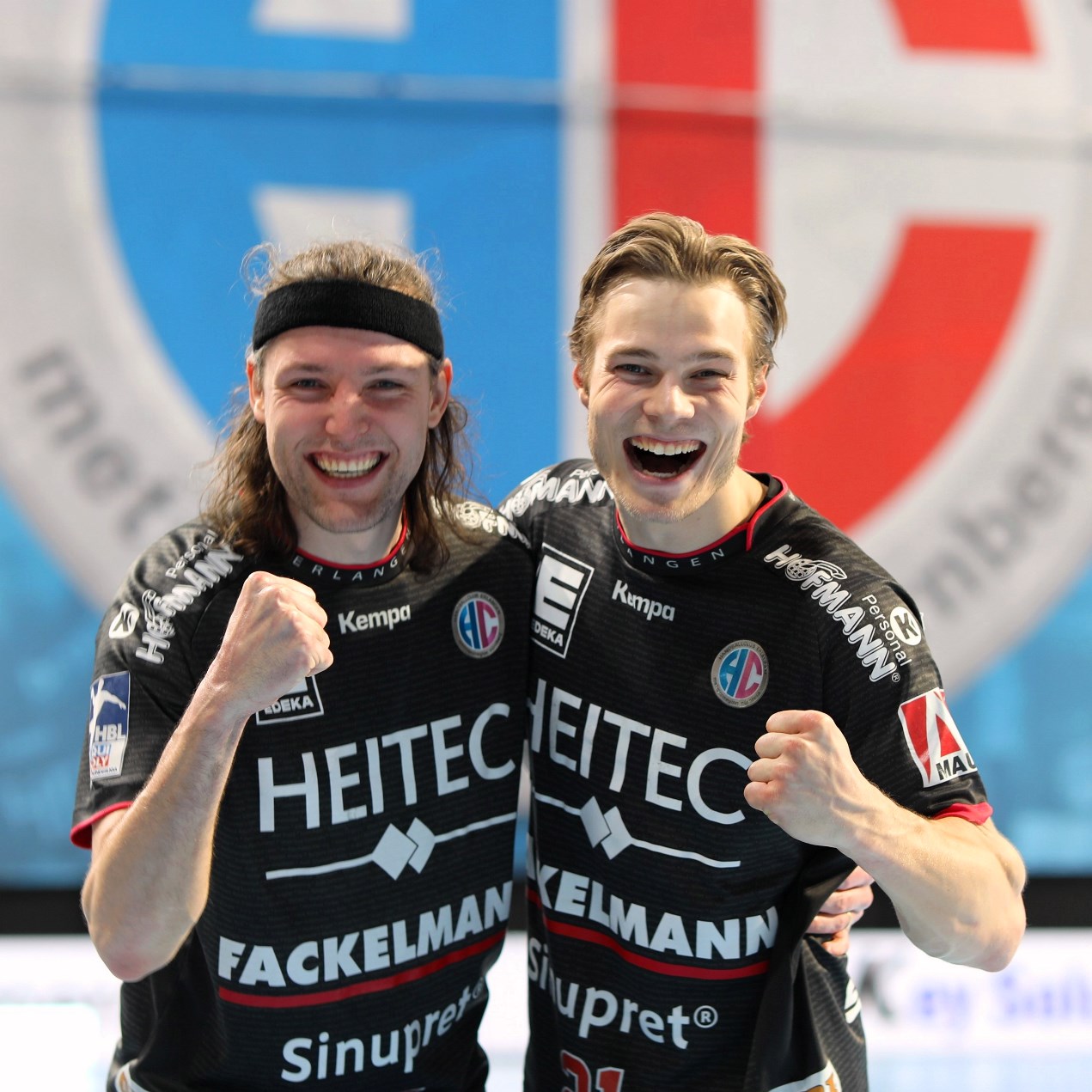 (#Jocki_Foto, Erlangen v.l.): HC Erlangen - Flügelzange mit Johannes Sellin und Christopher Bissel 