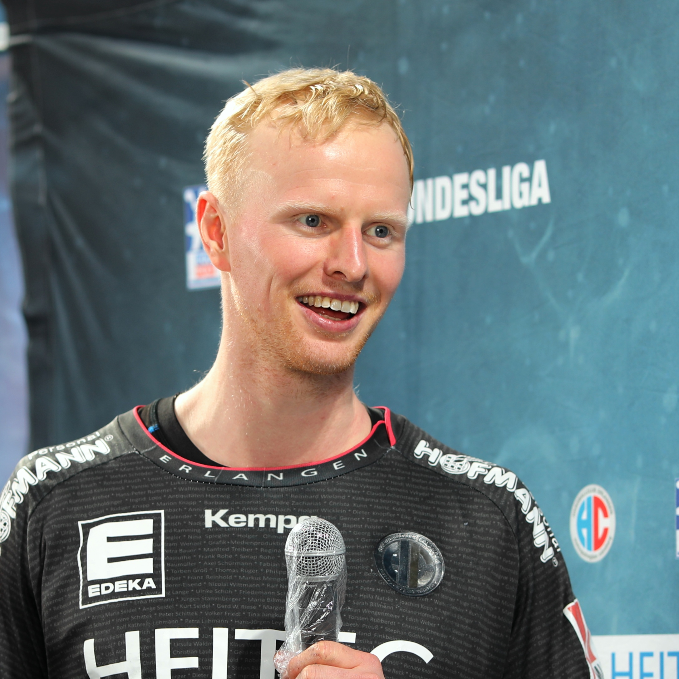 (© Jocki_Foto, Erlangen): Bester HC Erlangen-Werfer war Sebastian Firnhaber mit sieben Treffern