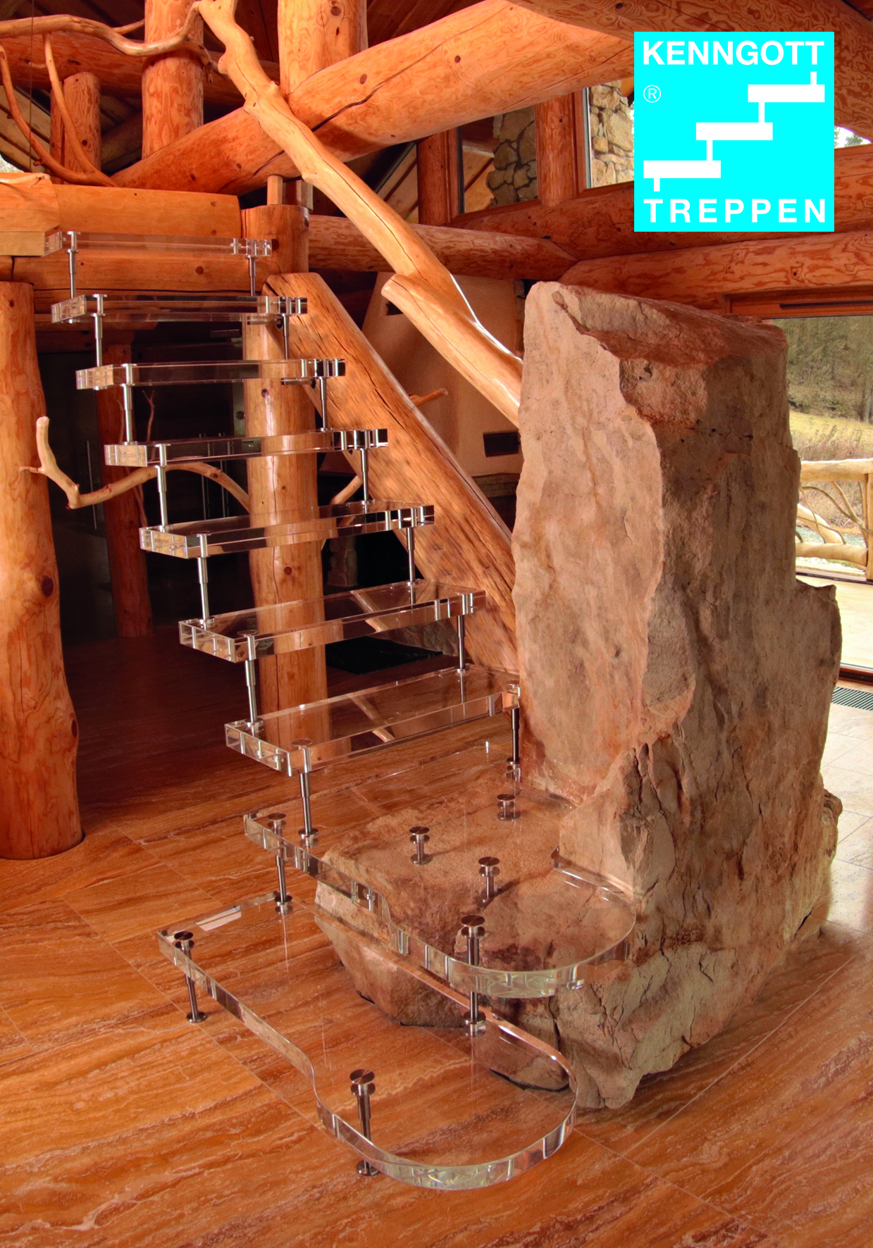 Acrylglas-Treppe