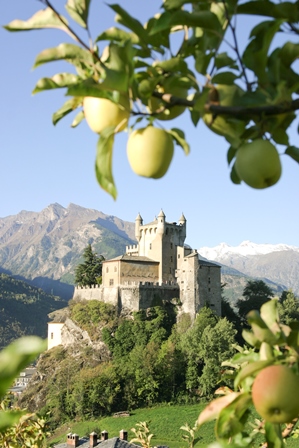 Apfel und Schloss Saint Pierre ©  S. Ferrandoz