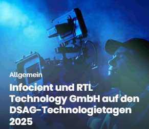 Infocient Consulting und RTL Technology auf den DSAG Technologietagen 2025
