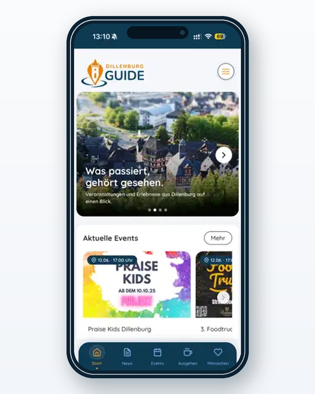 Dillenburg Guide als kostenlose Bürger-App für iPhone und Android
