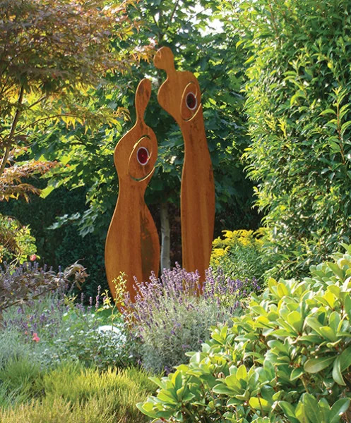 Cortenstahl Skulptur Garten