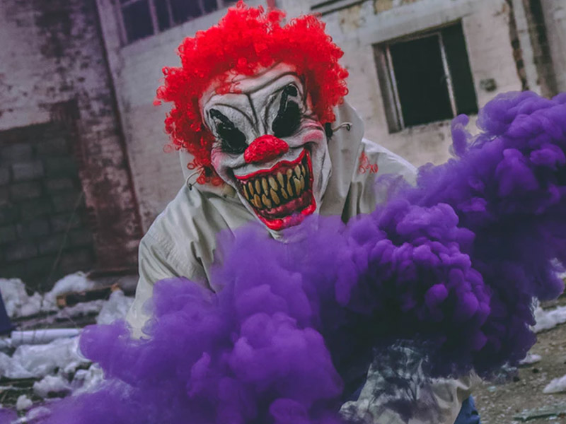 Horror Clown an Halloween