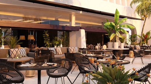 Ein Ort zum Entspannen: Die Club Terrasse des Jardin Tropical exklusiv für The Club-Gäste