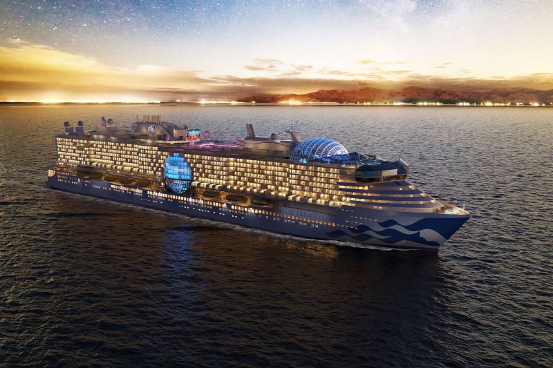 Die neue Star Princess. Animation: Princess Cruises