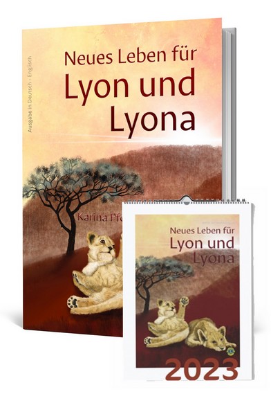 Buchtipp, Karina-Verlag, Neues Leben für Lyon und Lyona, Kalender 2023, Karina Pfolz, Buch und Kalender