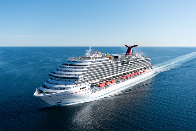 Die Carnival Vista gehört zu den acht von 28 Schiffen der Reederei, die am 1. August wieder zum Einsatz kommen sollen