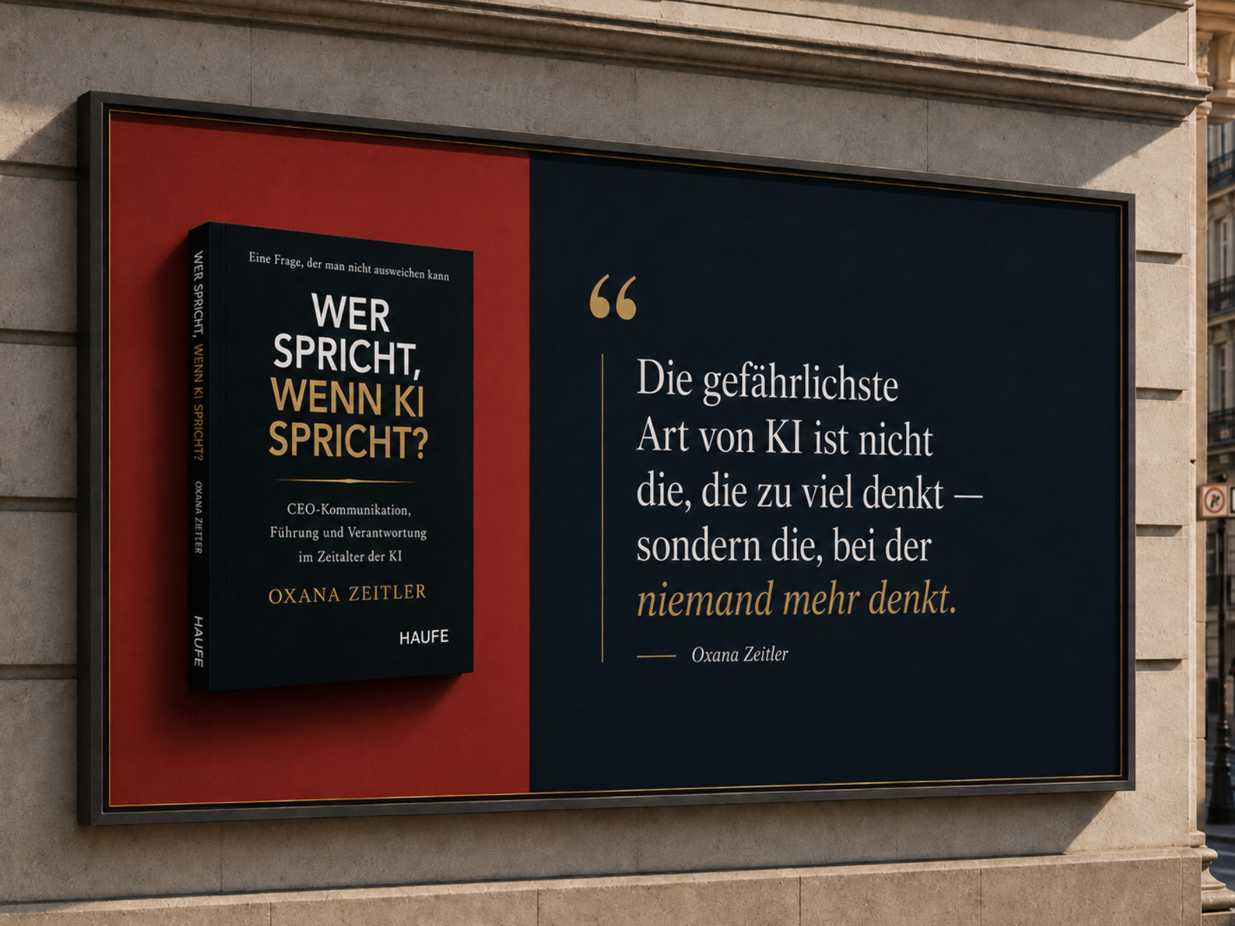 Oxana Zeitler, Buch: Wer spricht, wenn KI spricht? (Haufe, Mai 2026)